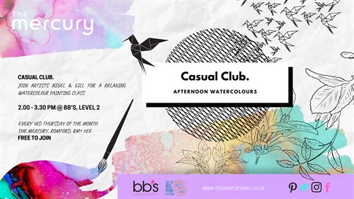 Three Art Thursday - Casual Art Club - Mercury Party Week 