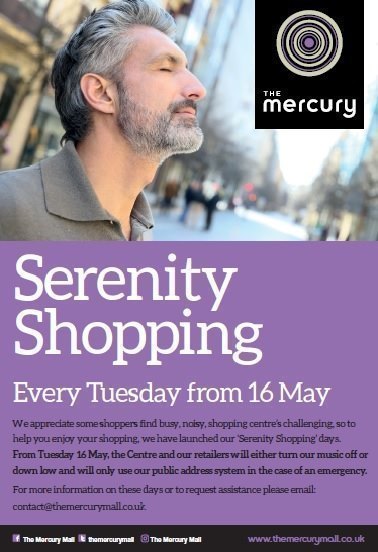 Serenity Shopping every Tuesday at The Mercury Mall