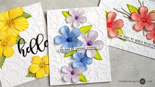 Spring Card Stamping with our guest crafter 