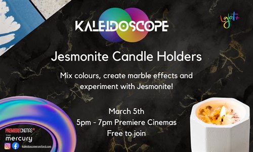 Kaleidoscope - Jesmonite Candle Holders
