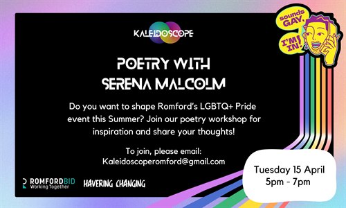 Planning Pride - Poetry workshop for 17s - 24s