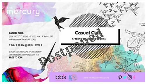 Three Art Thursday - Casual Club - POSTPONED