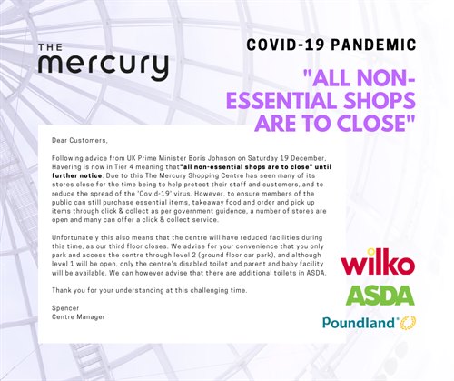 Havering is now in Tier 4 - What does this mean for The Mercury?