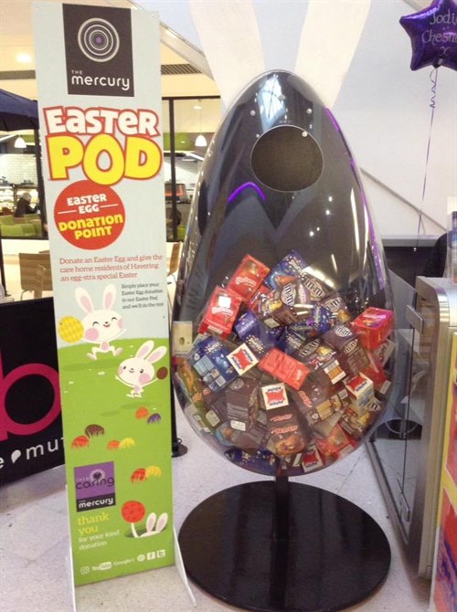 Easter eggs for local care home residents in Havering