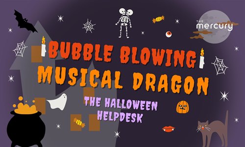 The Halloween Helpdesk - Bubble Blowing Musical Dragon