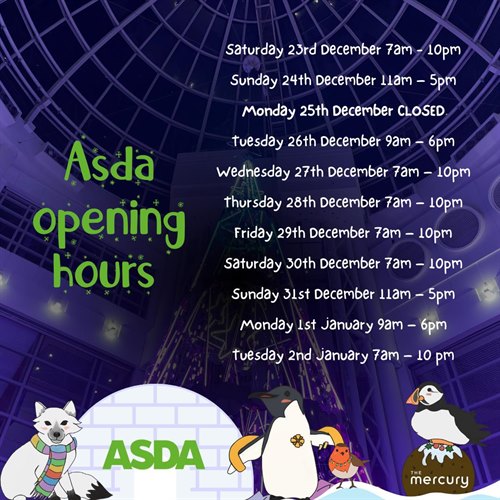 Asda Christmas Opening Hours