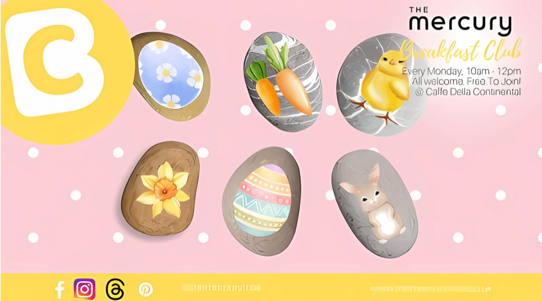 Easter Pebble Painting Caffe Della Continental