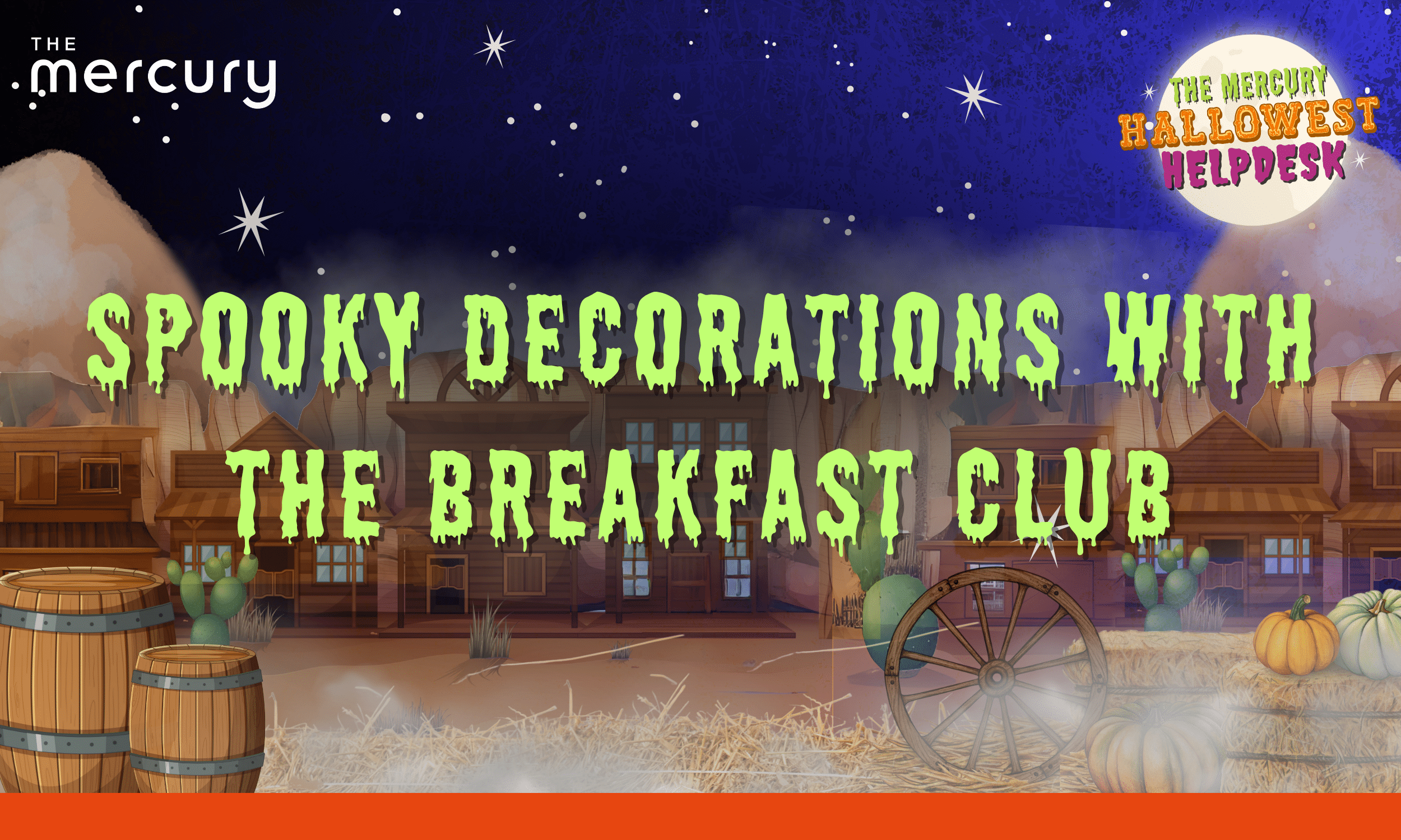 Spooky decorations with the breakfast club